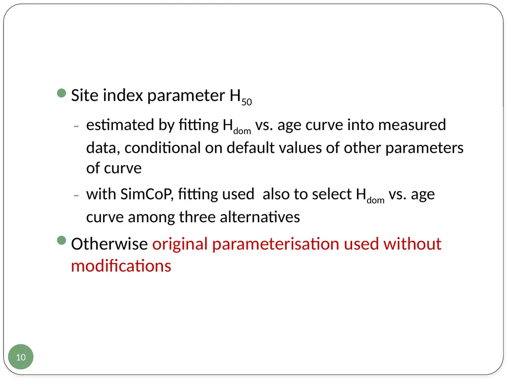 Evaluation of two European growth models for - slide 10 of 24