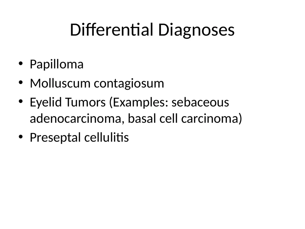Clinical Pathology Case Chalazion Angela Elam, MD - slide 10 of 16