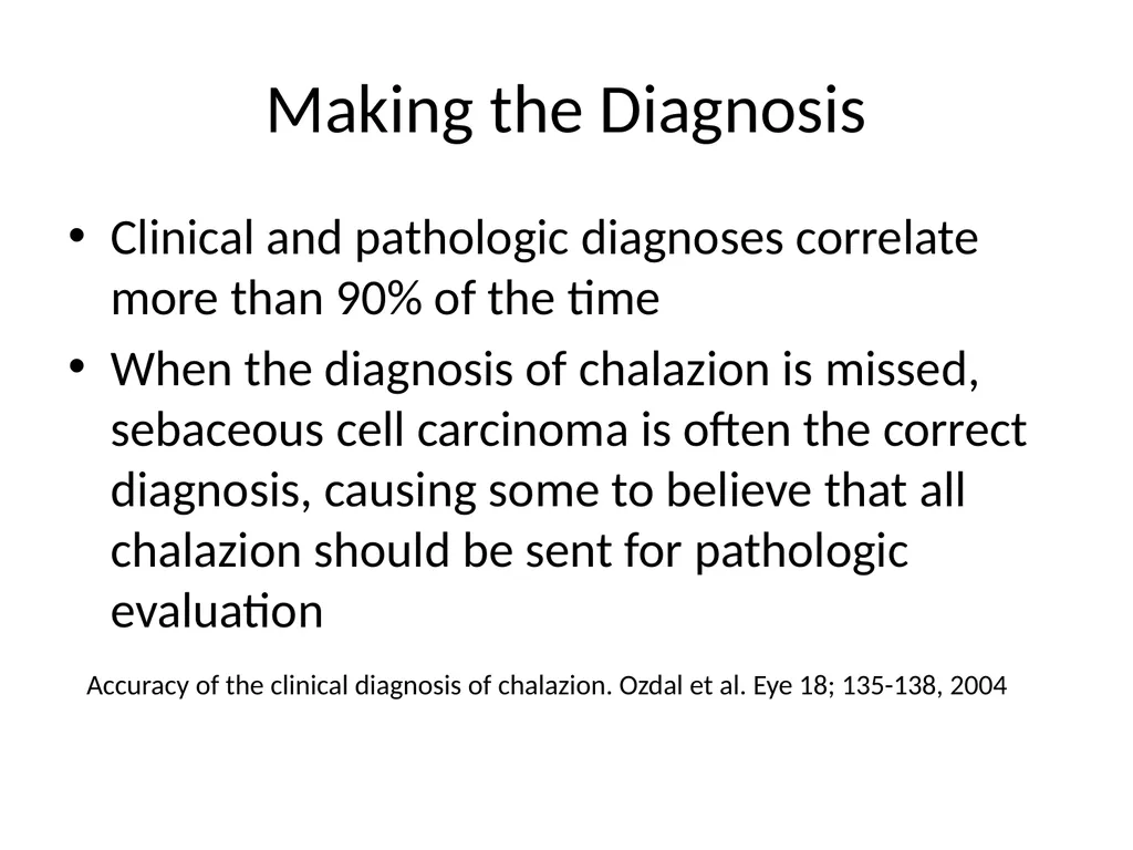 Clinical Pathology Case Chalazion Angela Elam, MD - slide 8 of 16