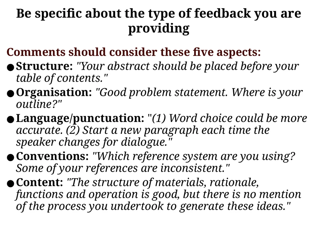 Feedback to improve student learning Directed - slide 8 of 16