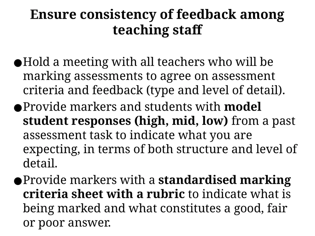Feedback to improve student learning Directed - slide 14 of 16