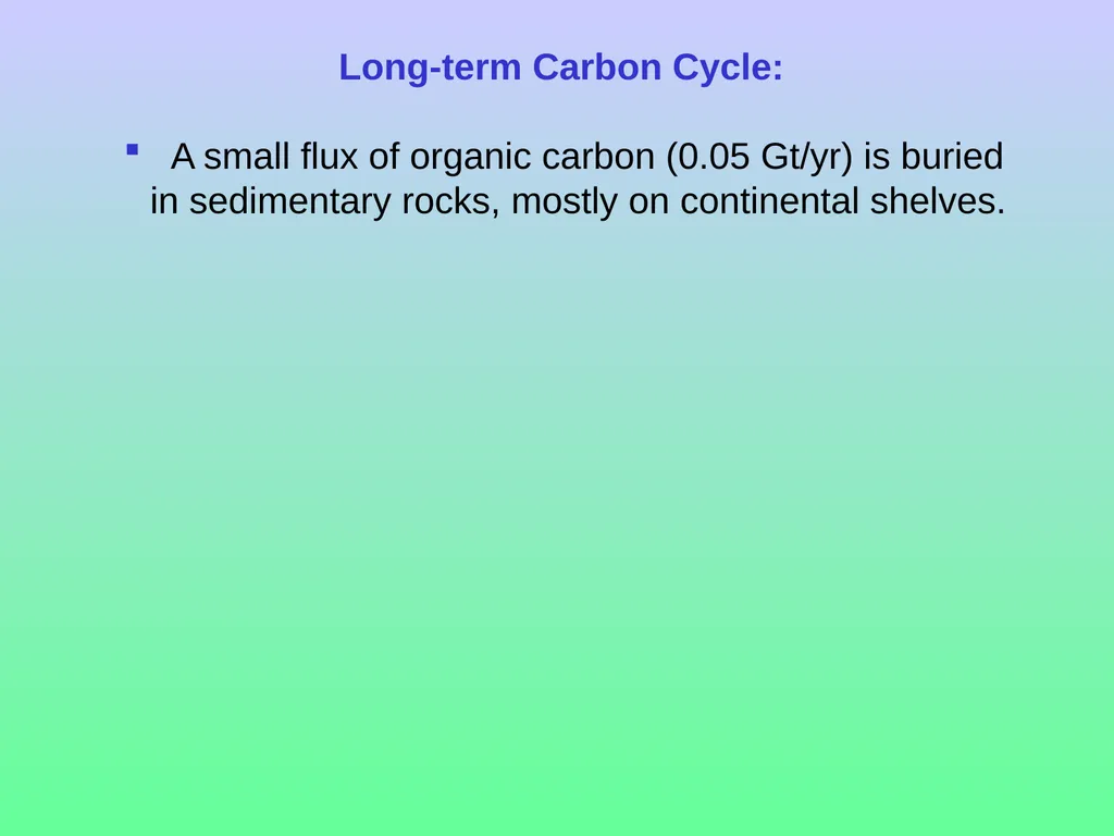 Chapter 8—Part 1 Fluxes and reservoirs/ The - slide 26 of 33