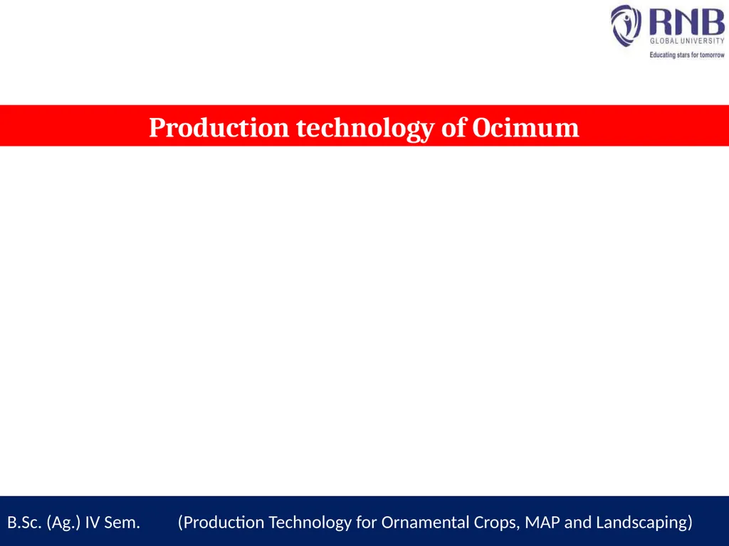 Course Name- Production Technology for Ornamental - slide 3 of 11