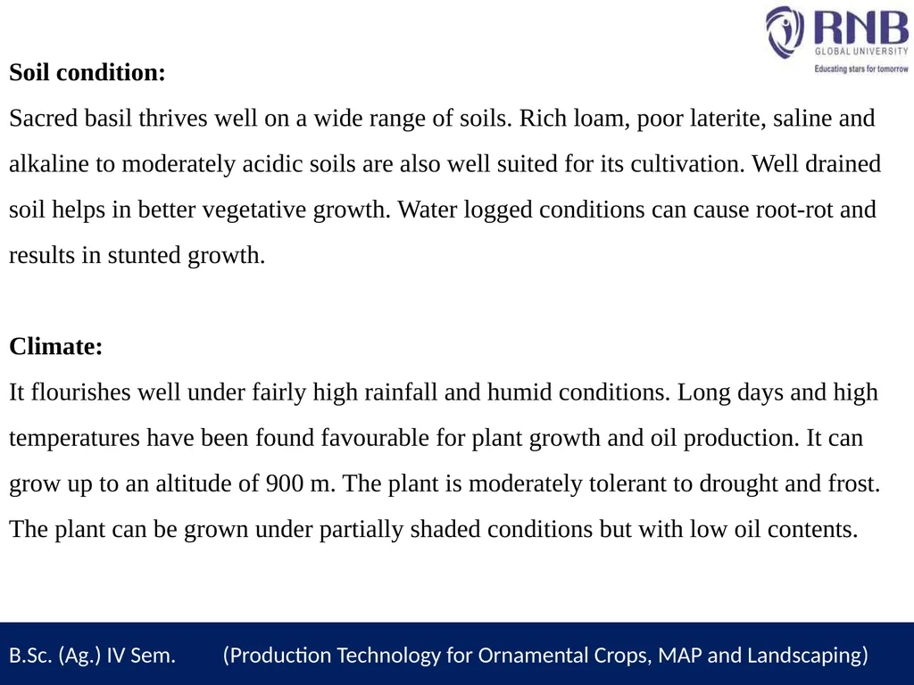 Course Name- Production Technology for Ornamental - slide 5 of 11