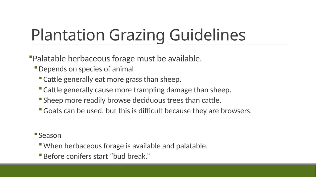 Forest Grazing: Impacts & Management REM 456 - - slide 9 of 14