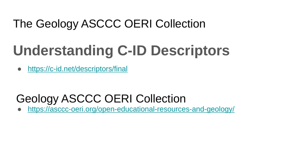 ASCCC OERI Geology Conversation Fall 2023 Sam - slide 6 of 10