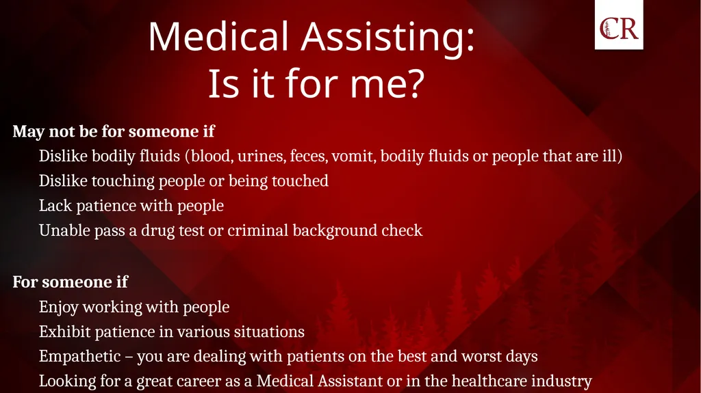 Medical Assistant Training Program Spring 2026 - slide 5 of 20