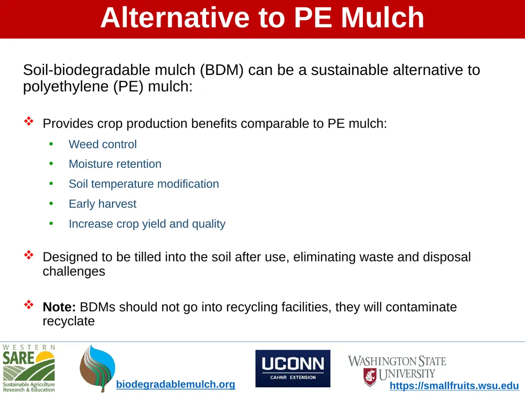 What is Soil-Biodegradable Mulch? - slide 2 of 10