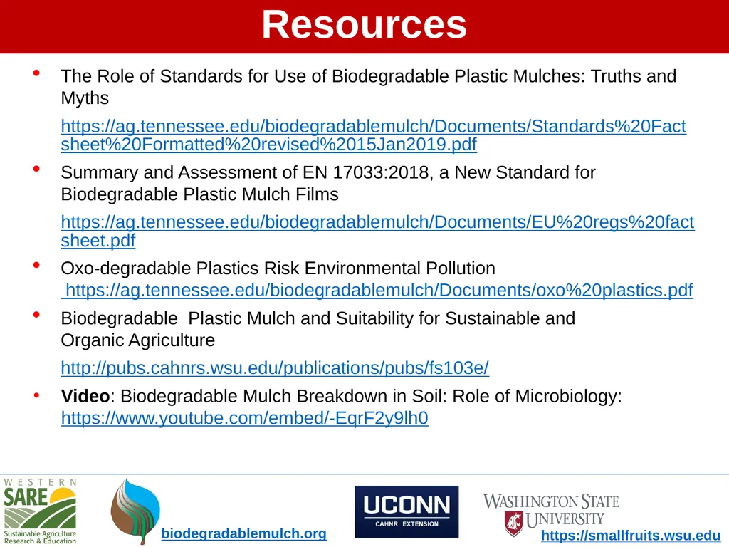 What is Soil-Biodegradable Mulch? - slide 10 of 10