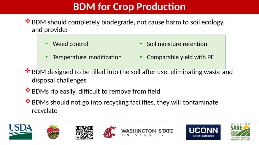 Soil-Biodegradable Mulch for Crop Production Carol - slide 4 of 9