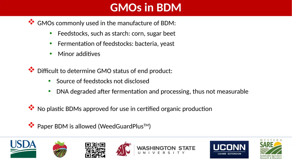 Soil-Biodegradable Mulch for Crop Production Carol - slide 8 of 9