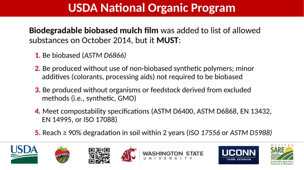 Soil-Biodegradable Mulch for Crop Production Carol - slide 7 of 9
