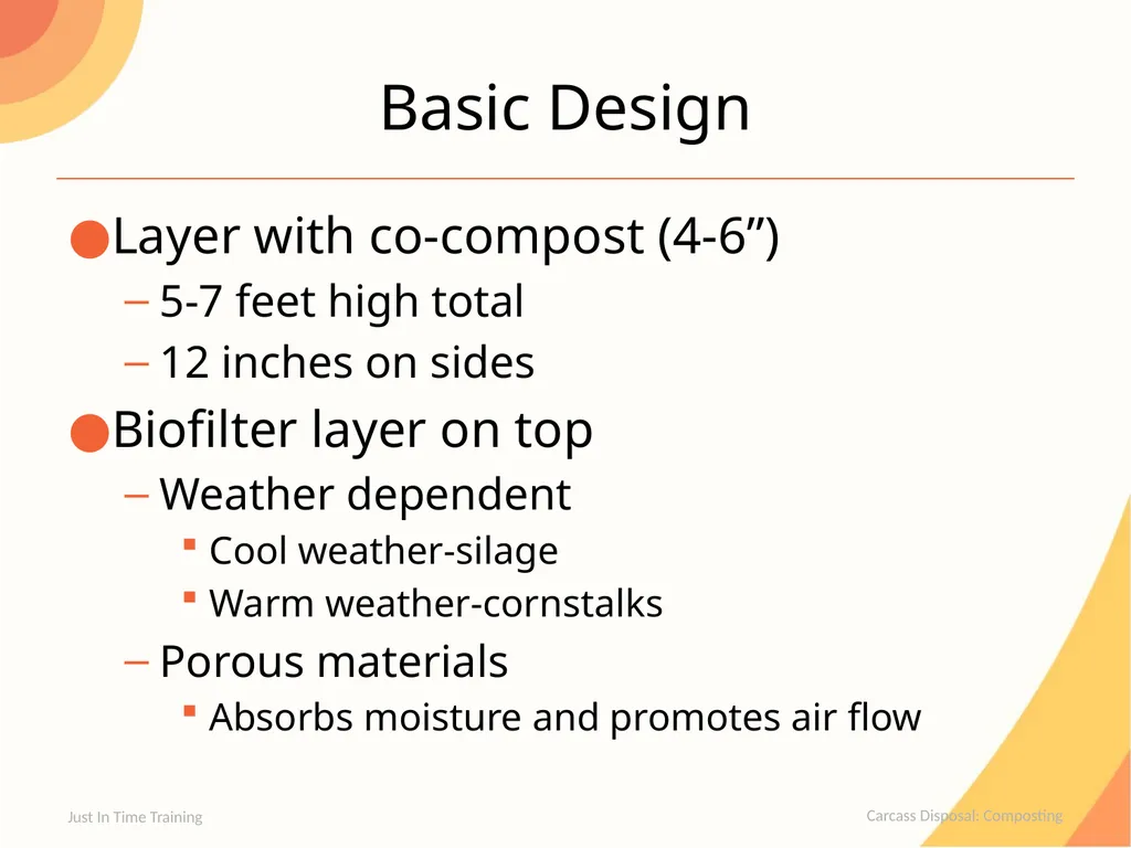 Carcass Disposal Composting Composting Carcasses - slide 12 of 21