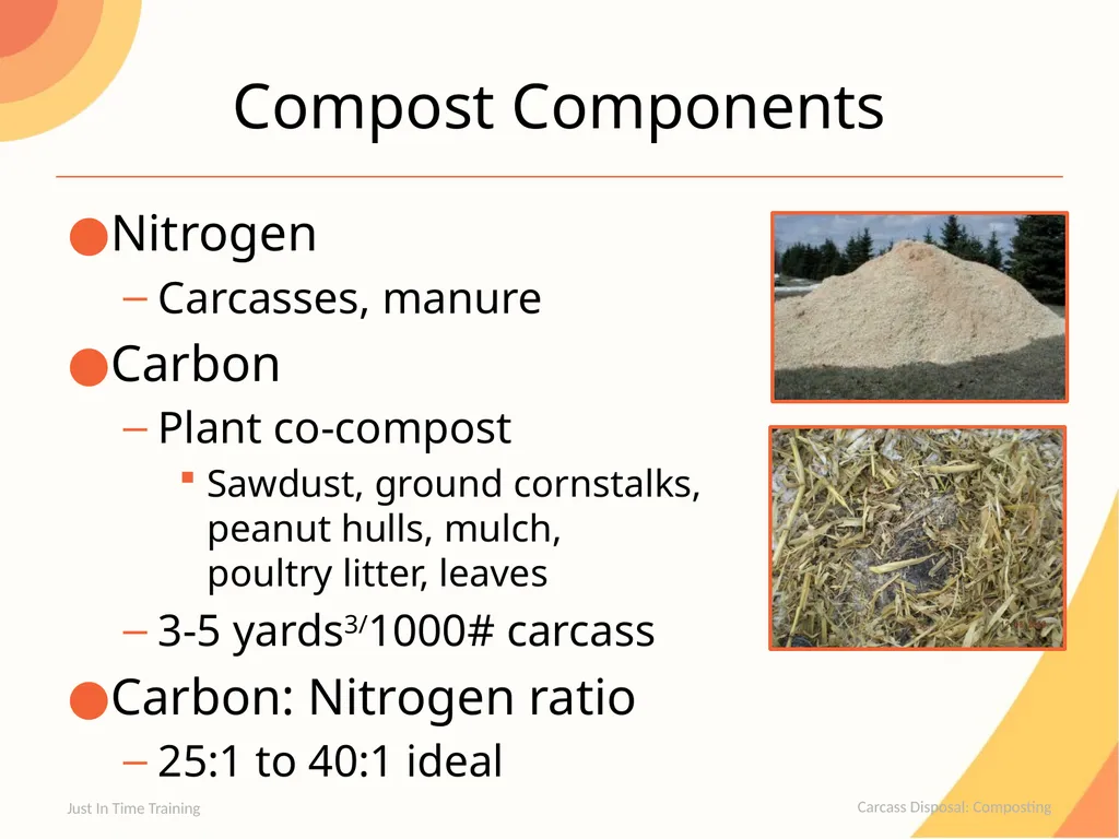 Carcass Disposal Composting Composting Carcasses - slide 3 of 21