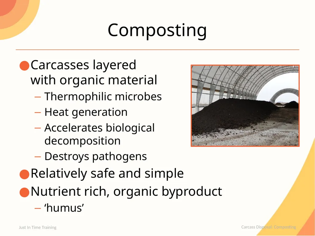 Carcass Disposal Composting Composting Carcasses - slide 2 of 21