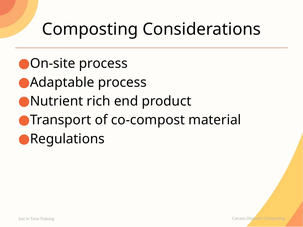 Carcass Disposal Composting Composting Carcasses - slide 17 of 21