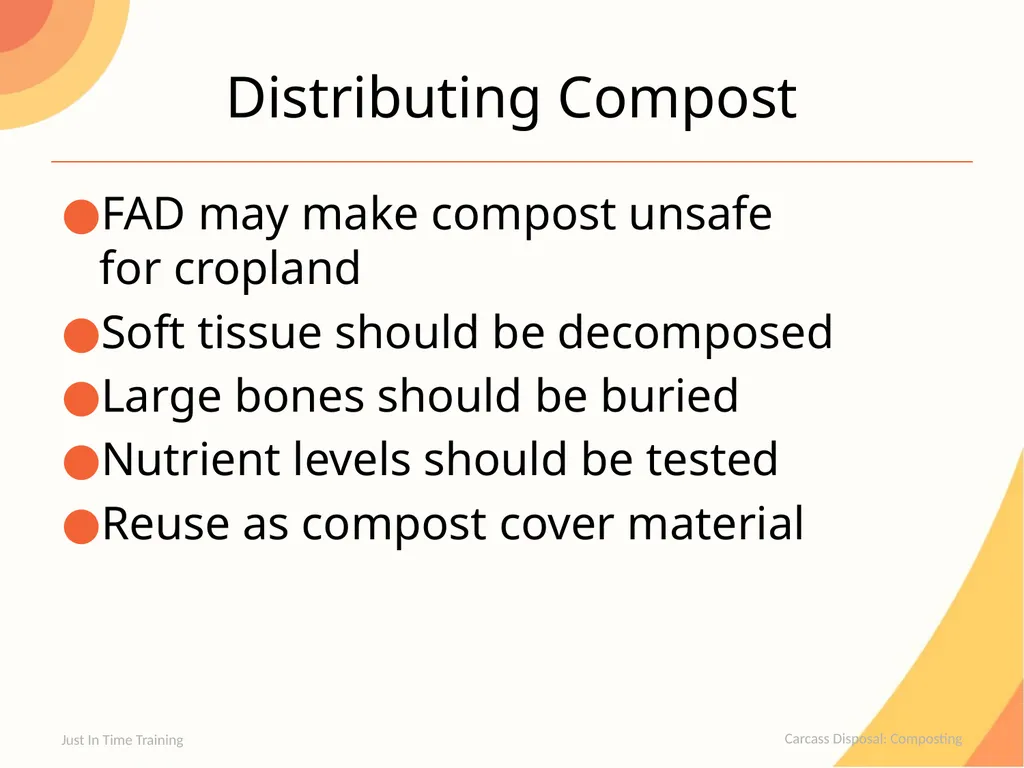 Carcass Disposal Composting Composting Carcasses - slide 15 of 21
