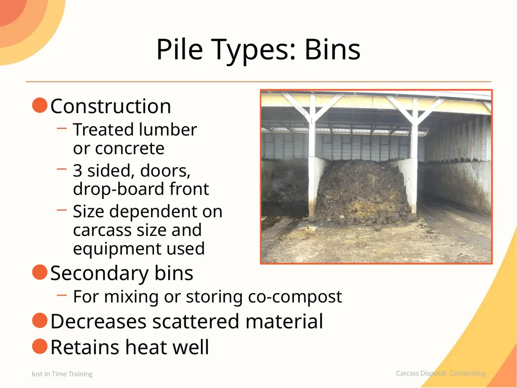Carcass Disposal Composting Composting Carcasses - slide 13 of 21