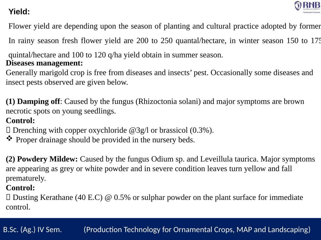 Course Name- Production Technology for Ornamental - slide 11 of 13