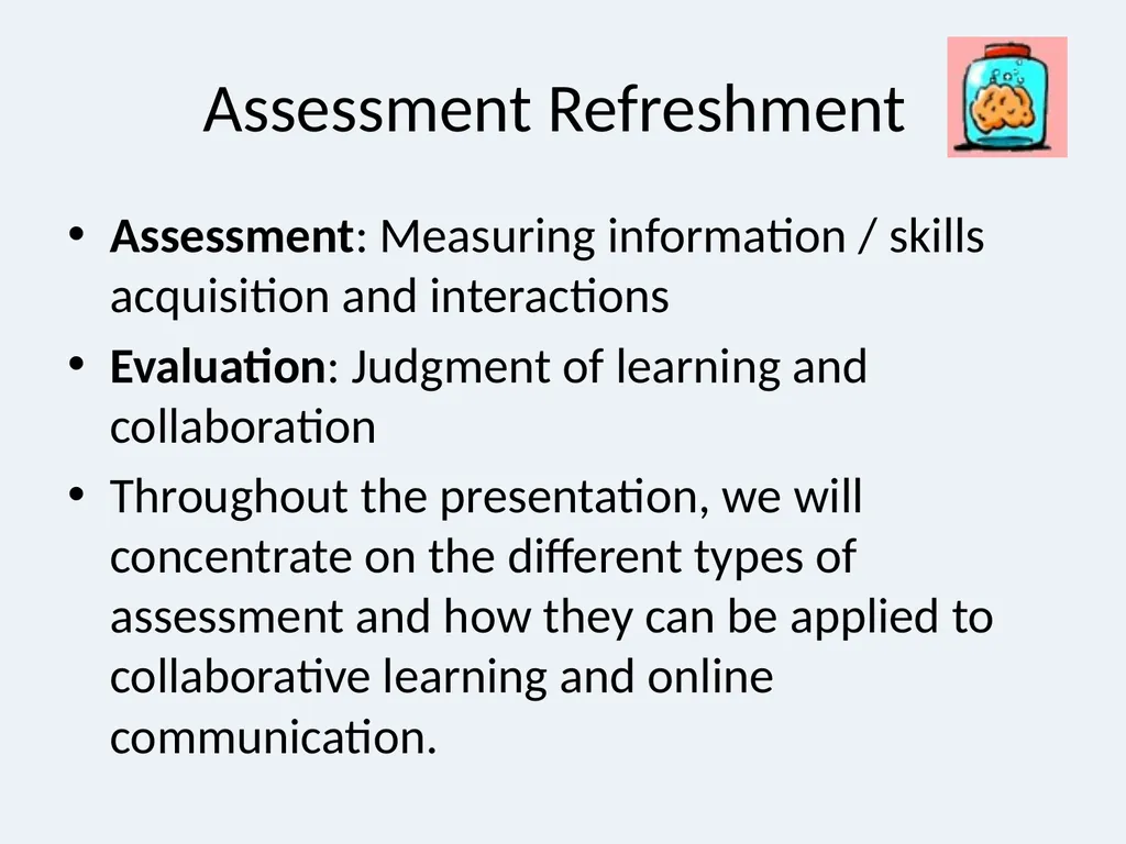 eLearning Collaboration and Assessment Ann - slide 7 of 47