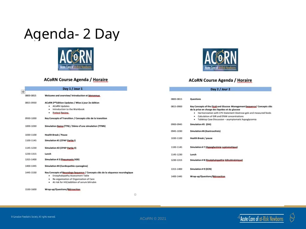 ACoRN Introduction ACoRN 2nd Edition Faculty - slide 4 of 16