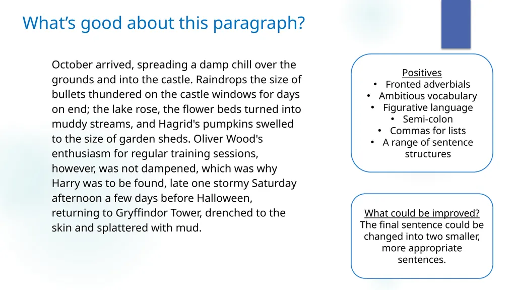 It’s the final week in year five! To consolidate - slide 10 of 11