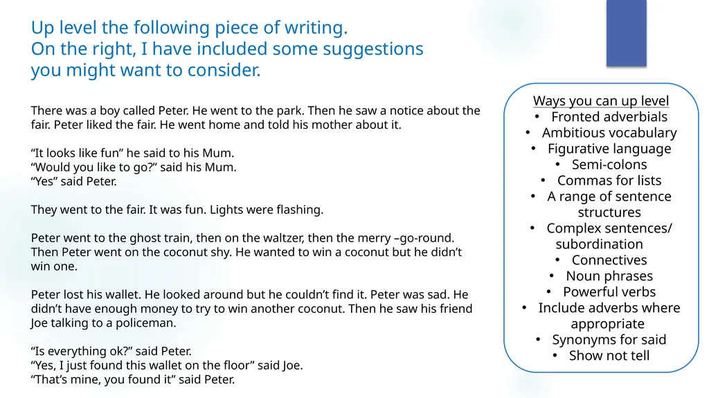 It’s the final week in year five! To consolidate - slide 11 of 11