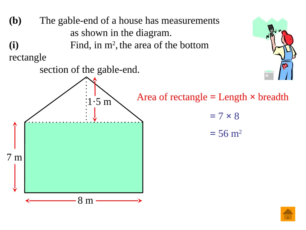 Junior Certificate Ordinary Level Perimeter, Area - slide 23 of 59