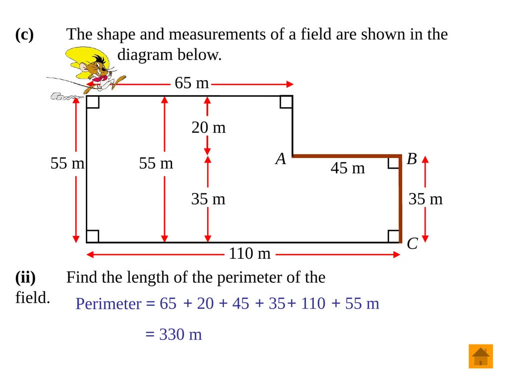 Junior Certificate Ordinary Level Perimeter, Area - slide 56 of 59