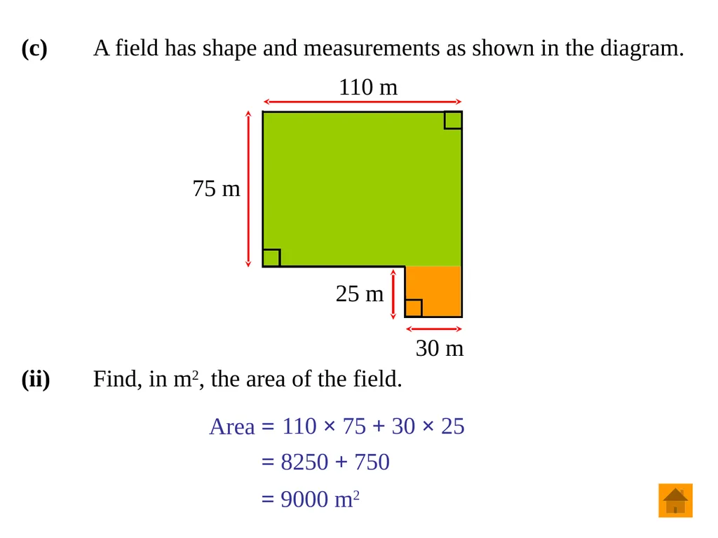 Junior Certificate Ordinary Level Perimeter, Area - slide 15 of 59