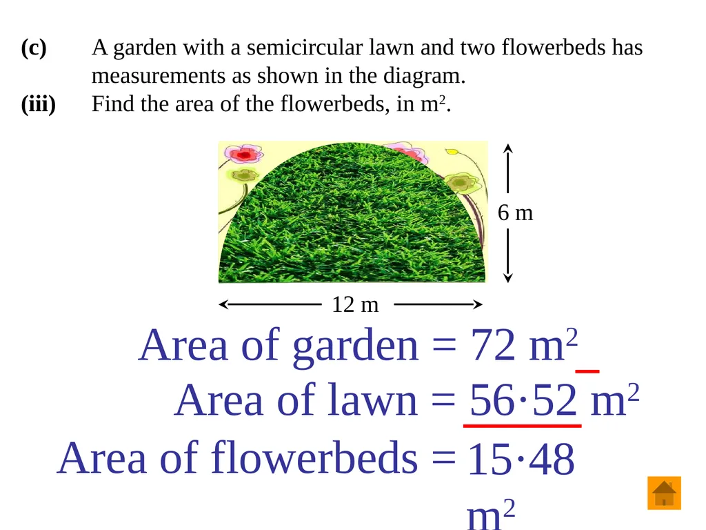 Junior Certificate Ordinary Level Perimeter, Area - slide 32 of 59