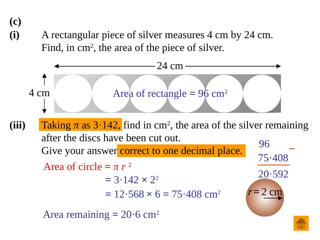 Junior Certificate Ordinary Level Perimeter, Area - slide 51 of 59
