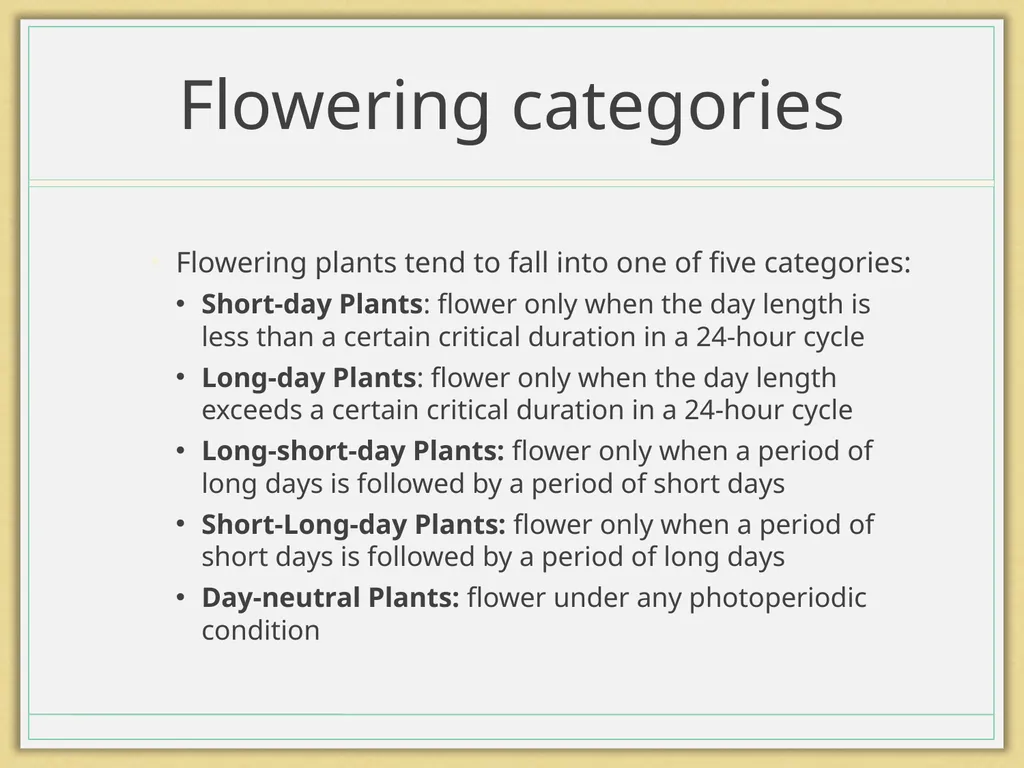 Photoperiod The Floral Initiator GrowNextGen.org - slide 8 of 13