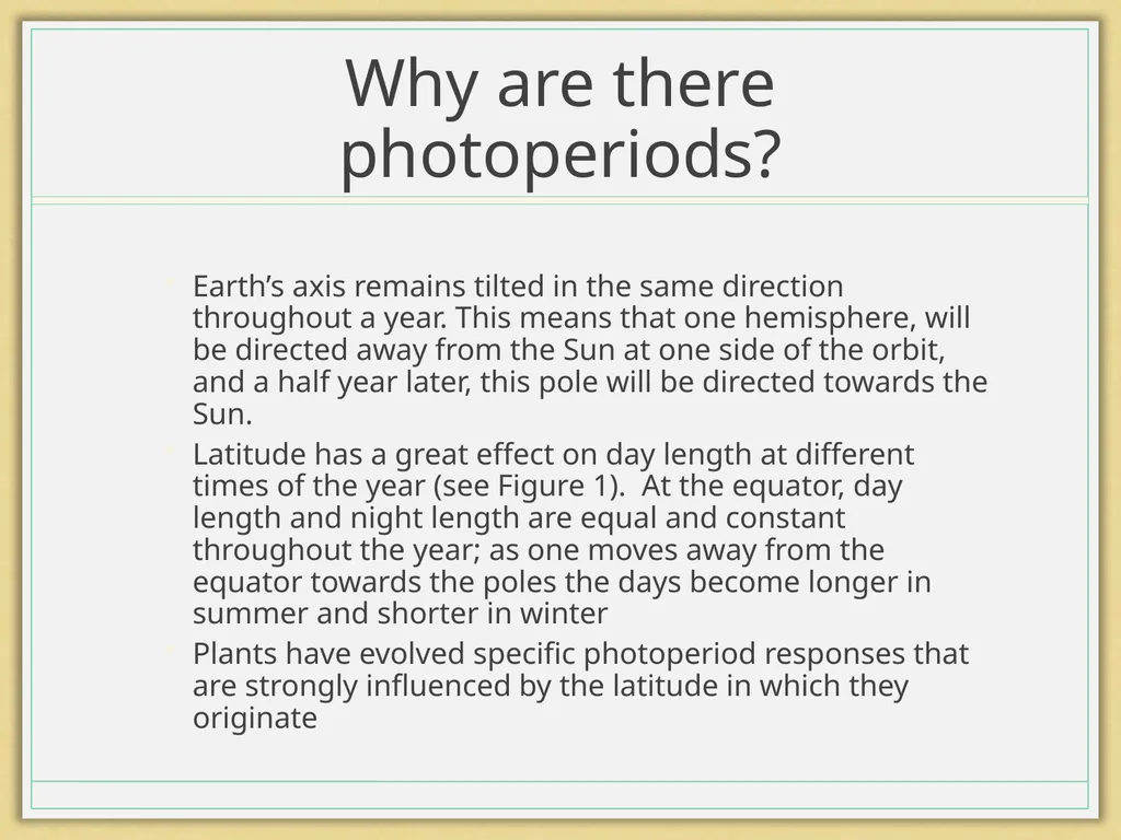 Photoperiod The Floral Initiator GrowNextGen.org - slide 3 of 13