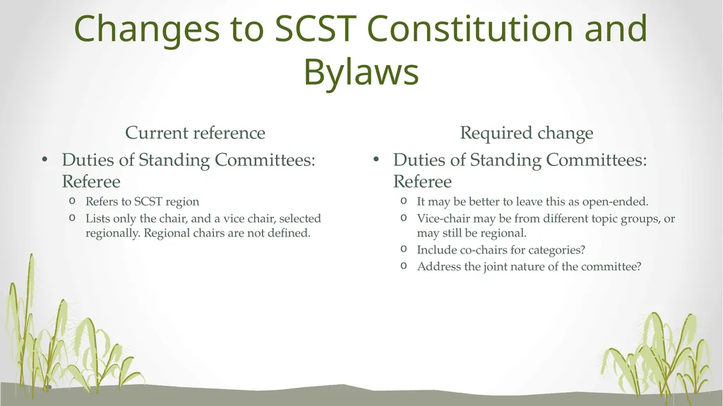 Referee Committee Reorganization Options What are - slide 14 of 17