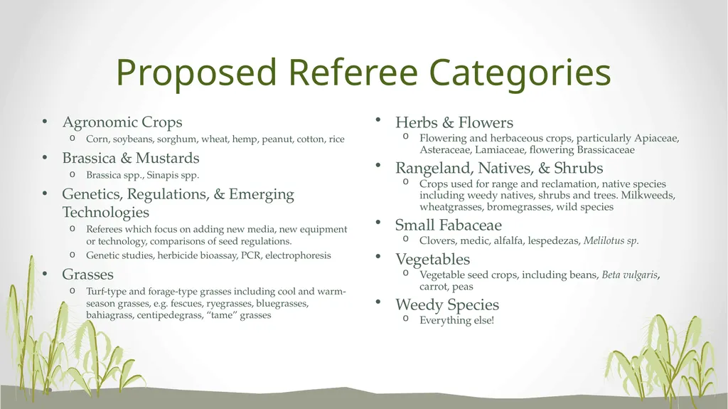 Referee Committee Reorganization Options What are - slide 10 of 17