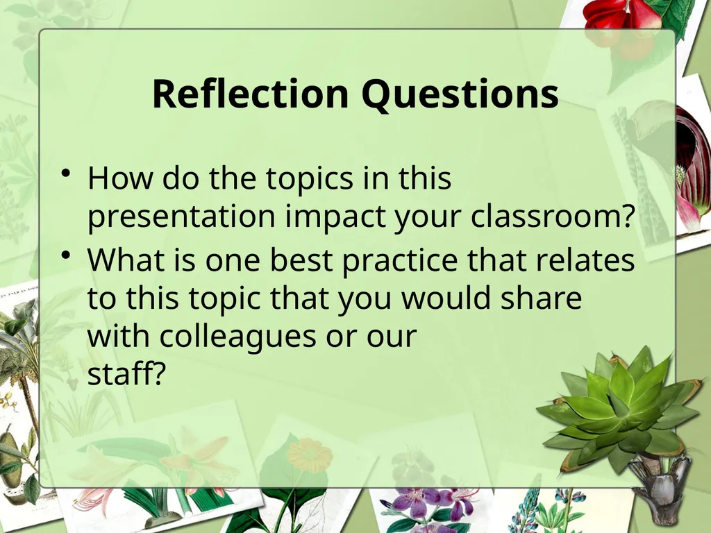 Science Safety: Plants in the Classroom Key - slide 15 of 15