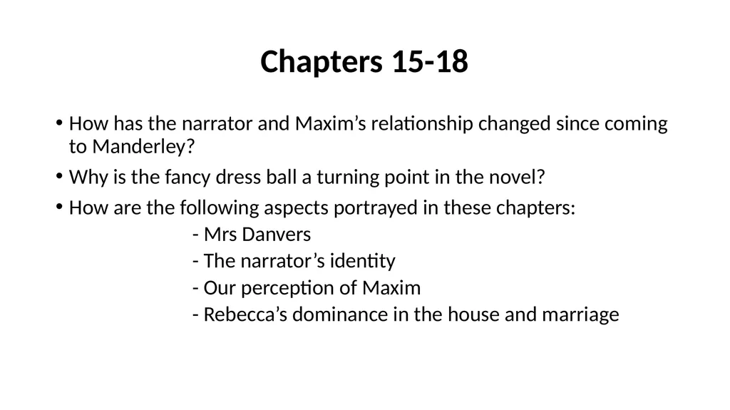 Rebecca by Daphne Du Maurier Advanced Higher - slide 10 of 21