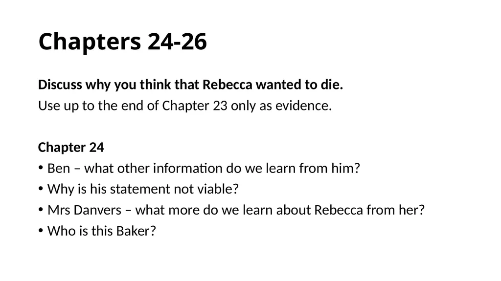 Rebecca by Daphne Du Maurier Advanced Higher - slide 14 of 21