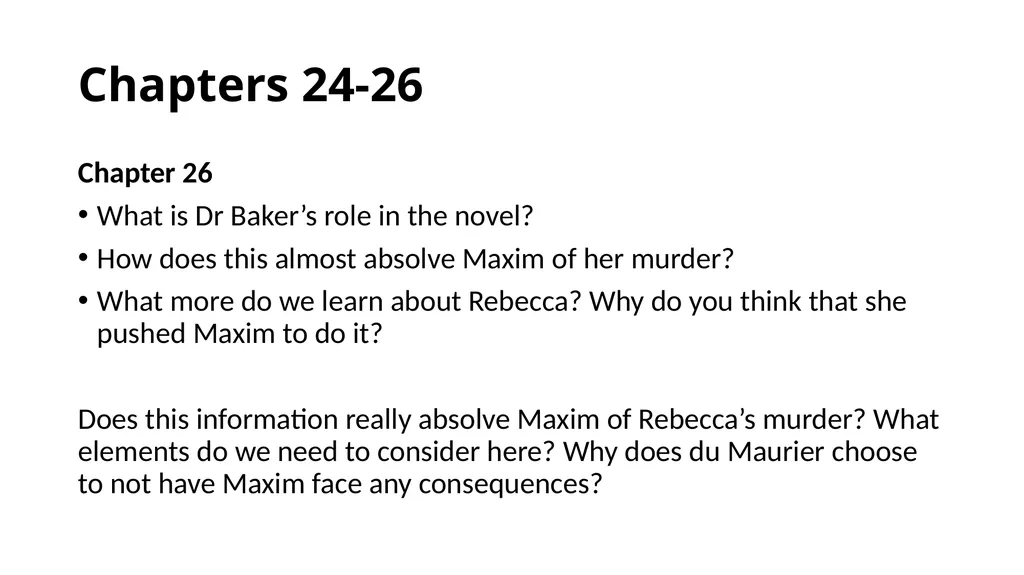 Rebecca by Daphne Du Maurier Advanced Higher - slide 15 of 21