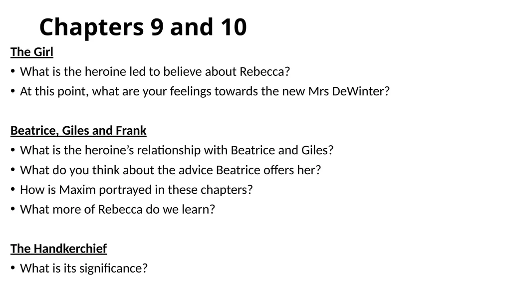 Rebecca by Daphne Du Maurier Advanced Higher - slide 7 of 21