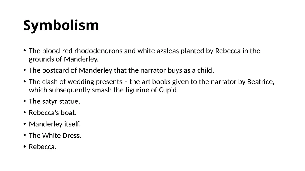 Rebecca by Daphne Du Maurier Advanced Higher - slide 17 of 21