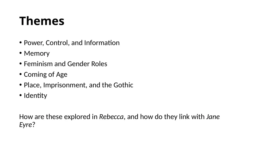 Rebecca by Daphne Du Maurier Advanced Higher - slide 16 of 21