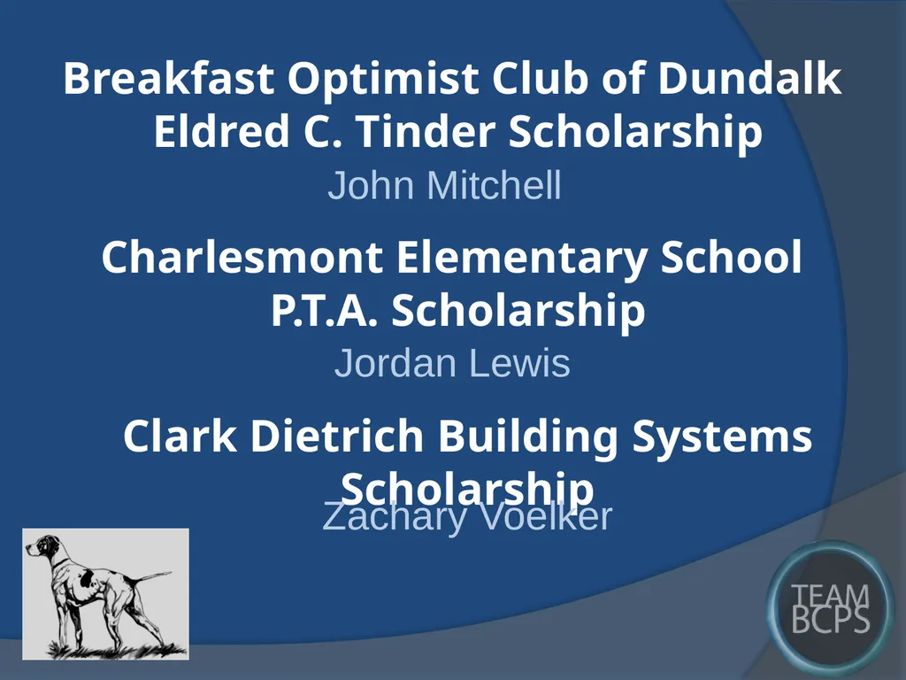 Class of 2017 Senior Award Recipients Sparrows - slide 61 of 87
