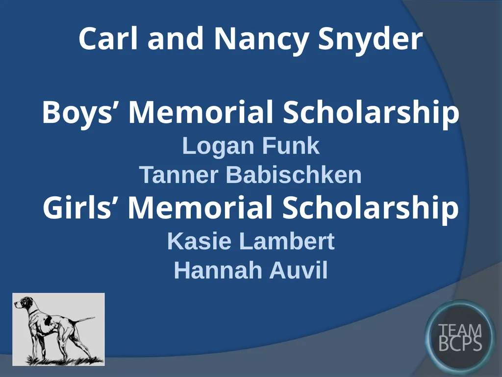 Class of 2017 Senior Award Recipients Sparrows - slide 79 of 87