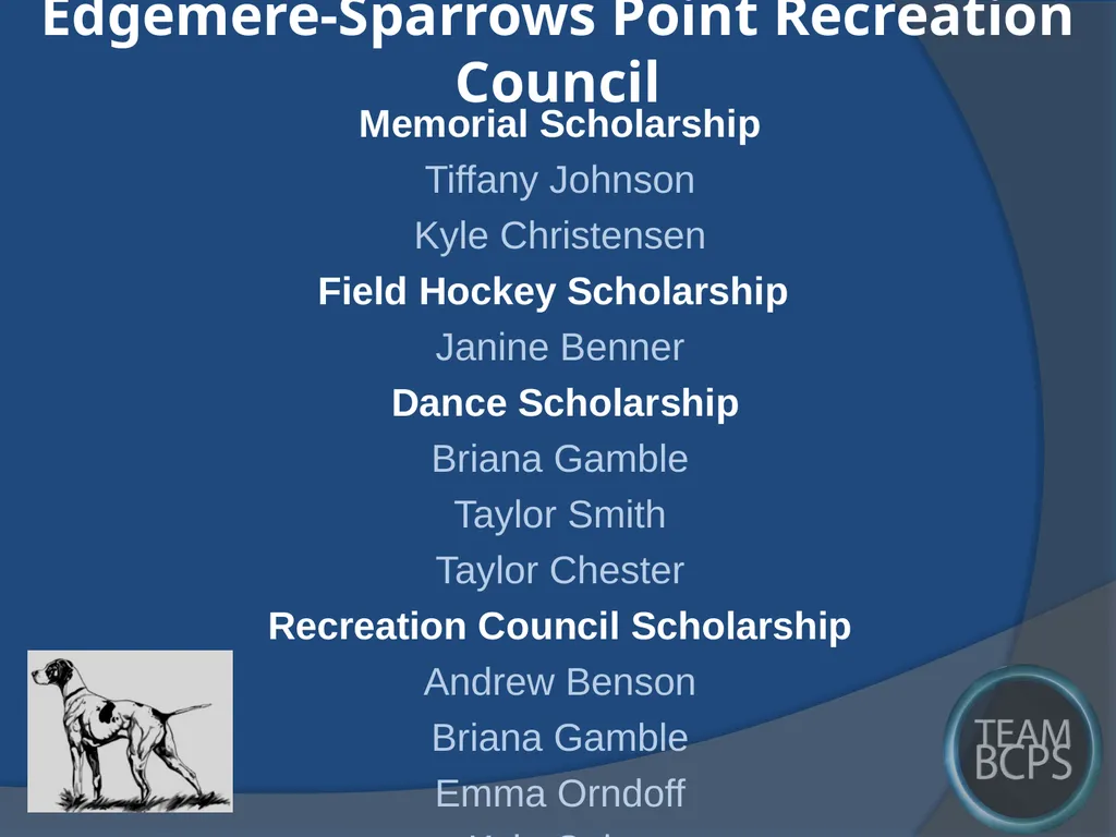 Class of 2017 Senior Award Recipients Sparrows - slide 66 of 87