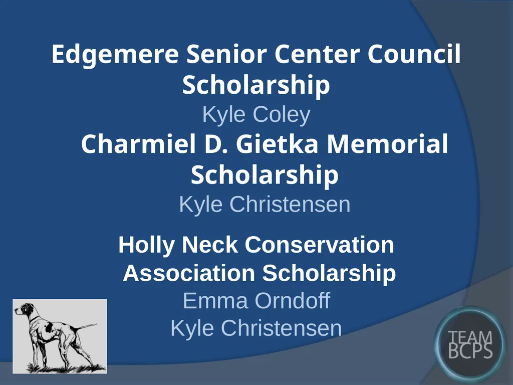 Class of 2017 Senior Award Recipients Sparrows - slide 68 of 87