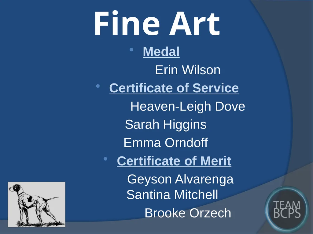 Class of 2017 Senior Award Recipients Sparrows - slide 12 of 87