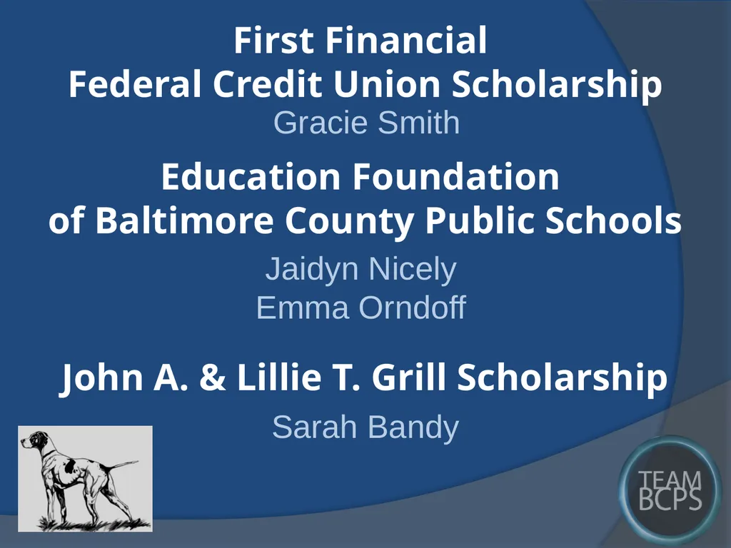 Class of 2017 Senior Award Recipients Sparrows - slide 67 of 87