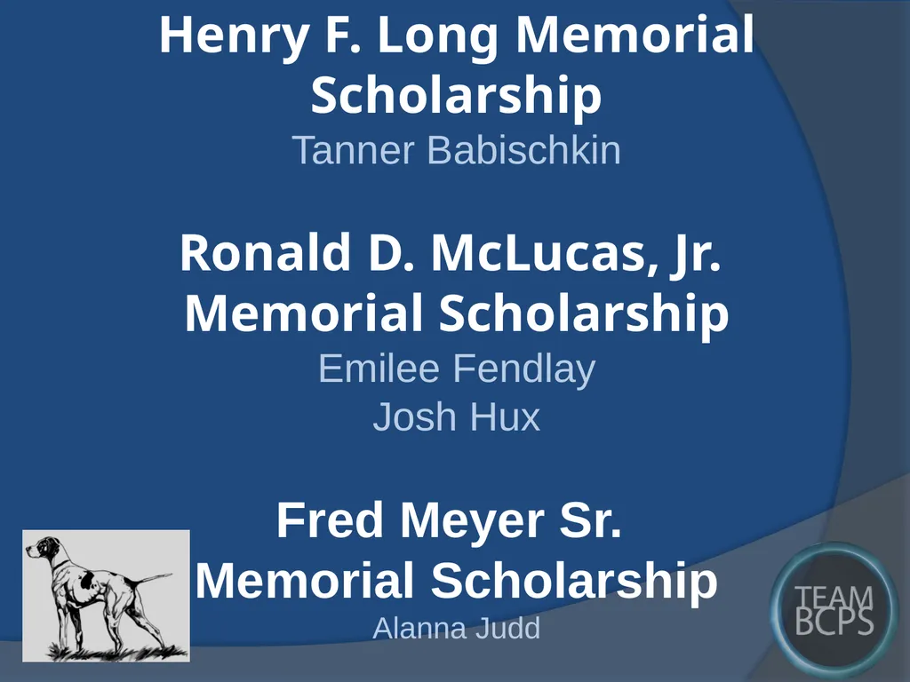 Class of 2017 Senior Award Recipients Sparrows - slide 75 of 87